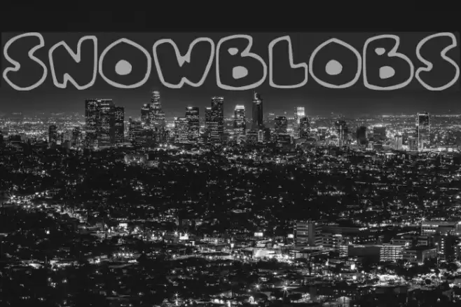 Snowblobs Font examples