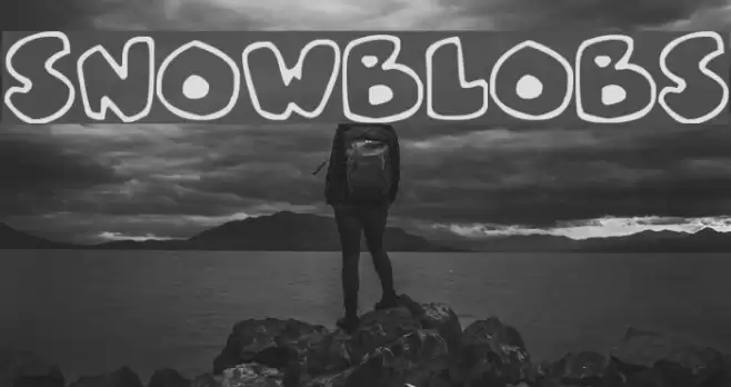 Snowblobs Font examples