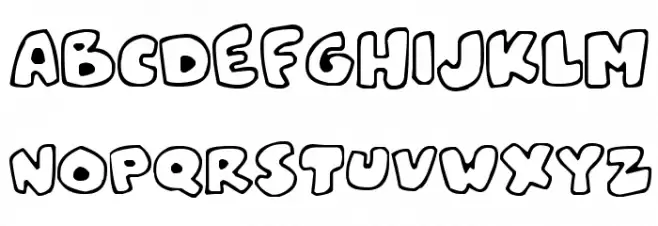 Snowblobs फ़ॉन्ट लोअरकेस