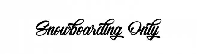 Snowboarding Only  baixar fontes gratis