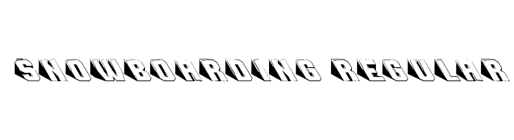 Snowboarding Regular  Descarca Fonturi Gratis
