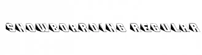 Snowboarding Regular  Frei Schriftart Herunterladen
