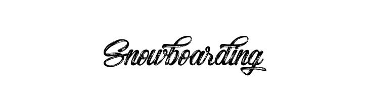 Snowboarding  Free Fonts Download
