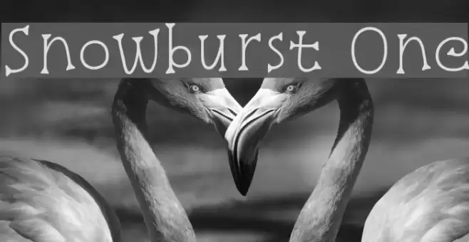 Snowburst One Font examples