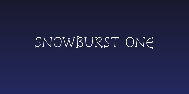 Snowburst One Social Header
