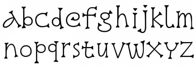 Snowburst One Font LOWERCASE