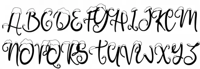Snowby Schriftart Groß