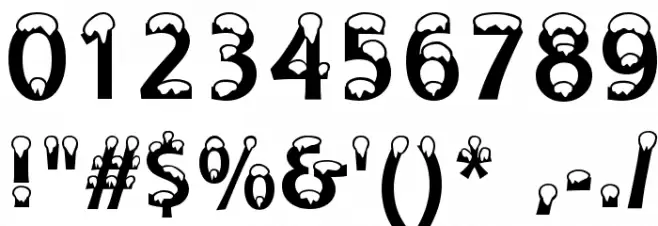 Snowdrift Font OTHER CHARS