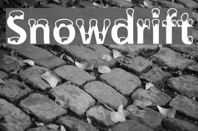 Snowdrift Font examples