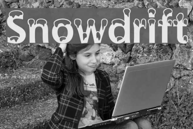 Snowdrift Font examples