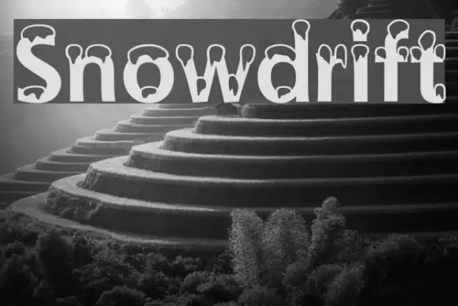 Snowdrift Font examples