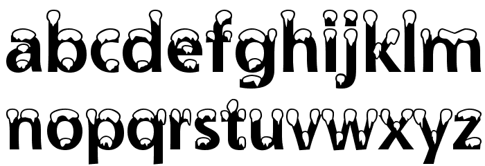Snowdrift Font LOWERCASE