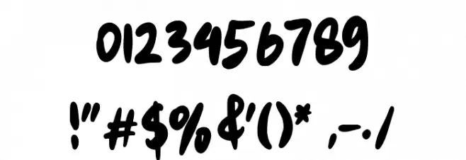 Snowes Font OTHER CHARS