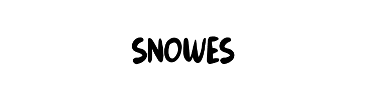 Snowes  font caratteri gratis