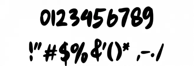 Snowes Font OTHER CHARS