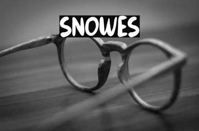 Snowes Font examples