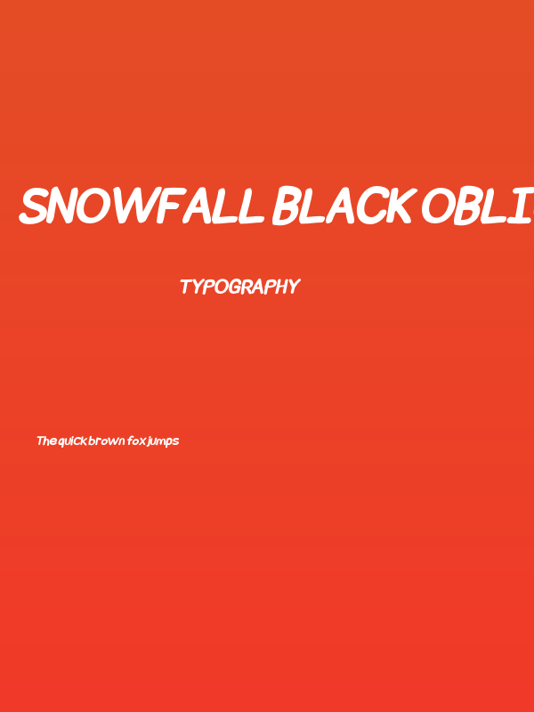 Snowfall Black Oblique Poster