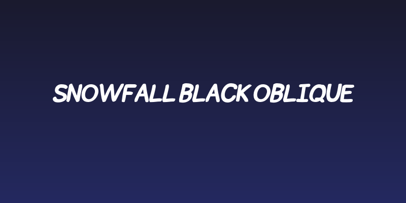 Snowfall Black Oblique Social Header