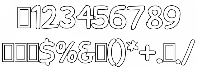 Snowfall Black Outline