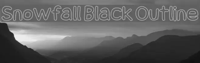 Snowfall Black Outline  examples