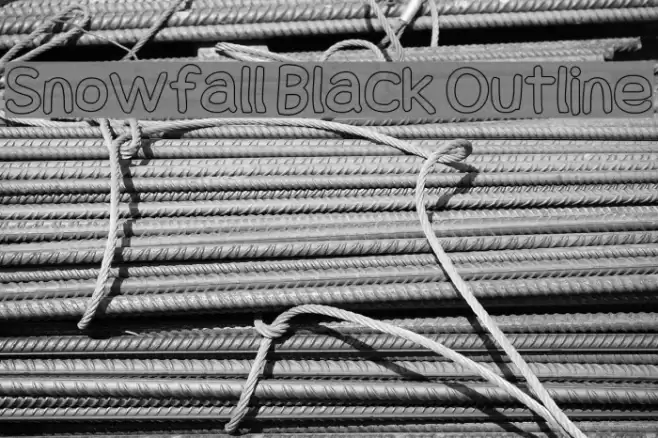 Snowfall Black Outline  examples