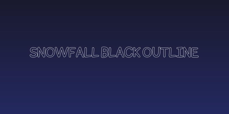 Snowfall Black Outline Social Header
