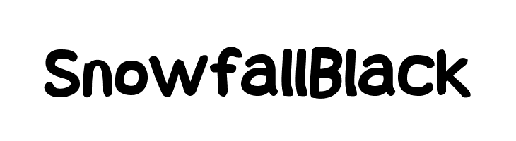 Snowfall Black Font