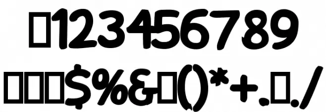 Snowfall Black Font OTHER CHARS