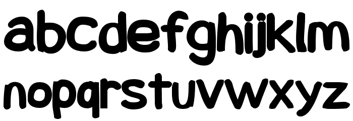 Snowfall Black Font LOWERCASE