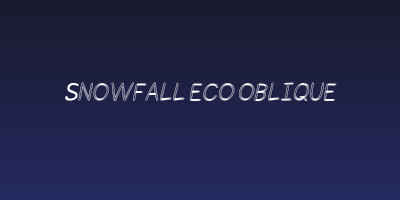 Snowfall Eco Oblique Social Header