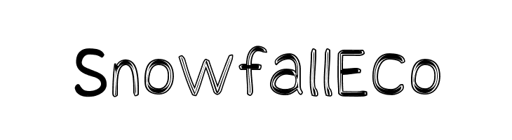 Snowfall Eco  Descarca Fonturi Gratis