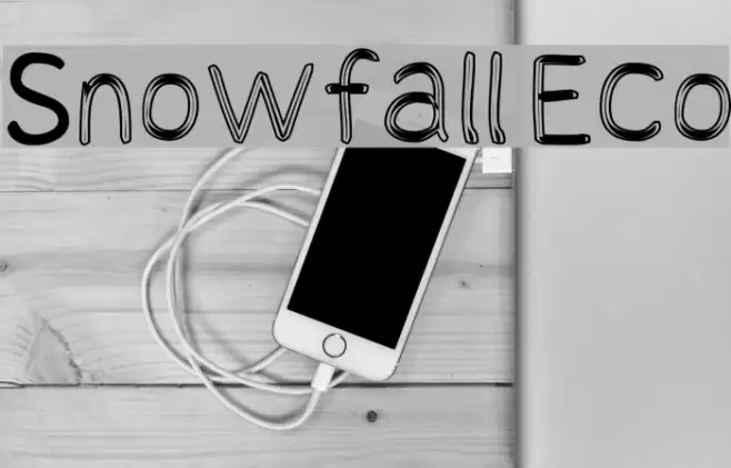 Snowfall Eco Font examples