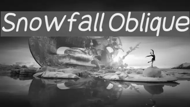 Snowfall Oblique Font examples