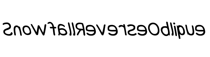 Snowfall Reverse Oblique  フリーフォントのダウンロード