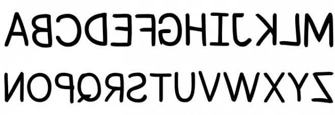 Snowfall Reverse Font Litere mari