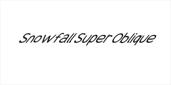 Snowfall Super Oblique Logo