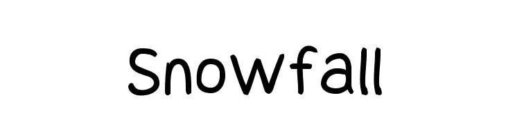 Snowfall  免费字体下载