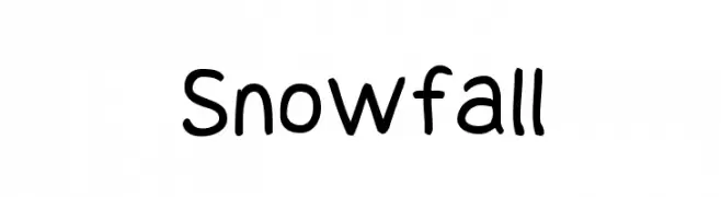 Snowfall  Fuentes Gratis Descargar