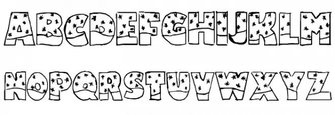 Snowfall Schriftart Groß
