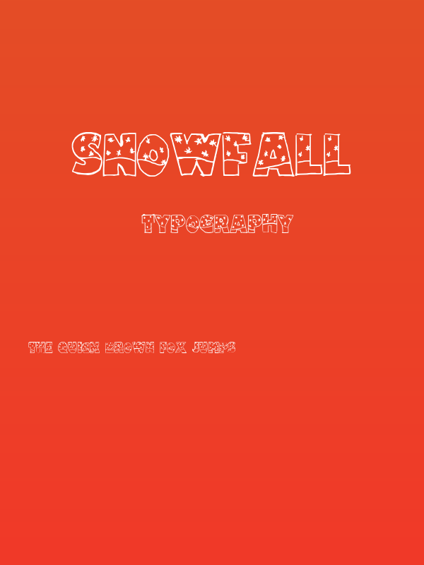 Snowfall Poster