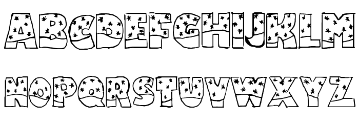 Snowfall Font LOWERCASE