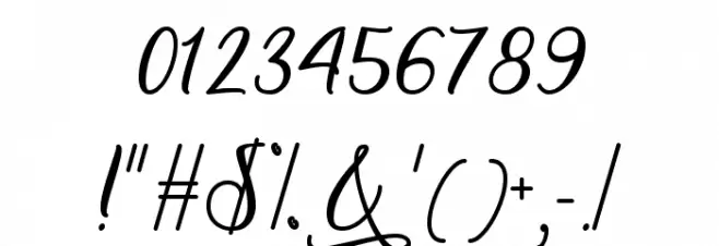 Snowflake Calligraphy Font OTHER CHARS