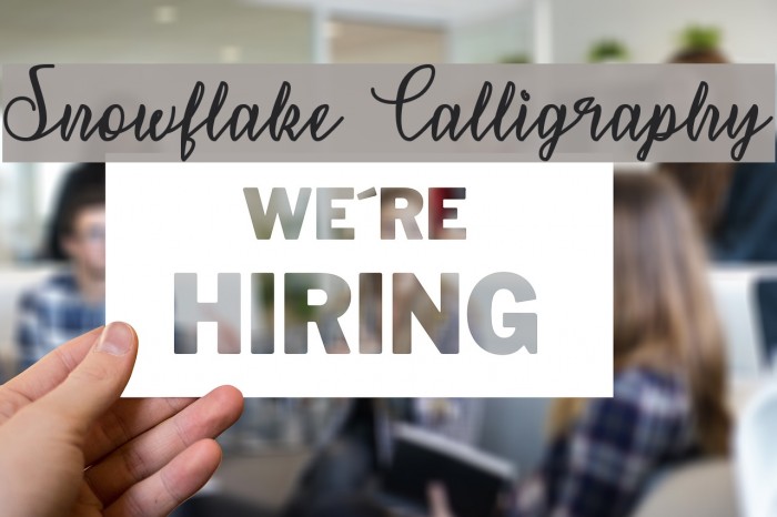 Snowflake Calligraphy Example 2