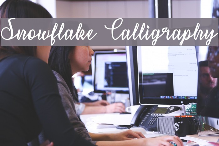 Snowflake Calligraphy Example 3