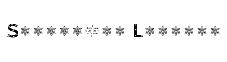 Snowflake Letters Font