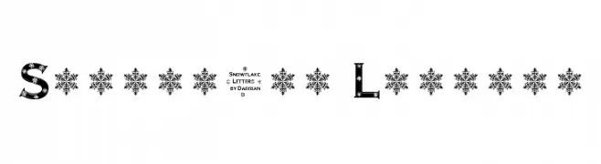 Snowflake Letters  Frei Schriftart Herunterladen