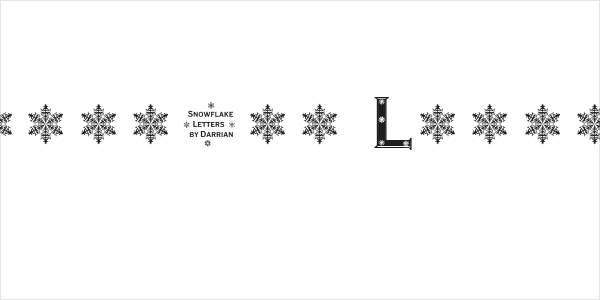 Snowflake Letters Logo