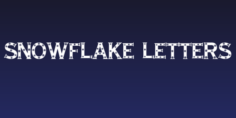 Snowflake Letters Social Header