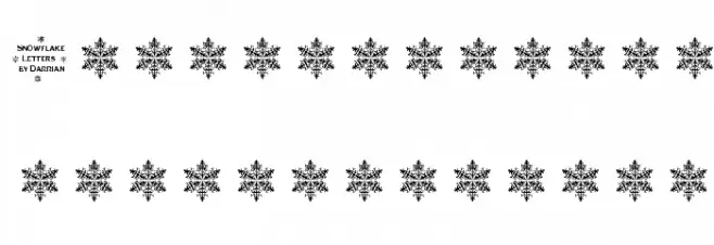 Snowflake Letters フォント 小文字