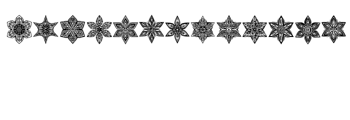 Snowflake Regular Font LOWERCASE